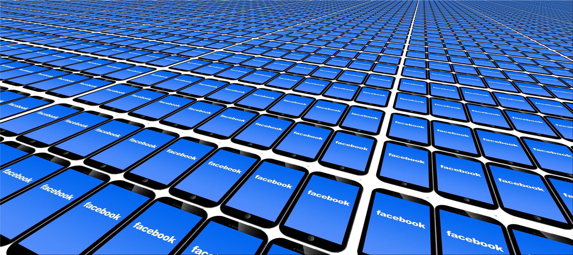 Stock photo of mobile phones with the Facebook logo. Credit Pixabay/Gerd Altmann